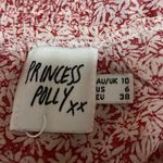 Princess Polly  Carrillo Red Floral Long Puff Sleeve Ruffle Tiered Mini Dress 6 Photo 3