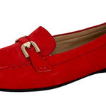 Geox  Annytah Red Suede Womens Loafers Size 40 EU 10 US Photo 0