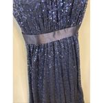 La Femme Navy Blue Sequin Gown Size 0 Prom Ball Gala QuinCeara Homecoming 103544 Photo 5