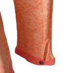 Lucky Brand  Coral Place Scarf Orange Boho Long Sleeve Paisley Top ~ Womens SMALL Photo 4