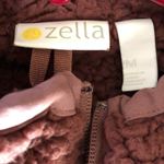 Zella Women's Purple Pink Mix It Up Faux Shearling Half Zip Pullover Size M Photo 6