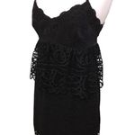 Gianni Bini  Monica Lace Peplum Dress Black Size 10 EUC Photo 3