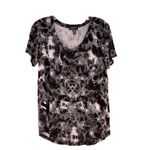 Kenneth Cole New York Tee Shirt Black Gray Marbled Medium Photo 0