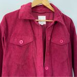 Avec Les Filles Pink Corduroy Shacket Jacket Fuscia Anthropologie Flannel Photo 1