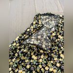 SO  Good For Life Floral Ruffle Hem Mini Skirt Black/purple/green/yellow Women M Photo 2