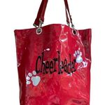 Cheerleader Red patent shiny tote bag Red Photo 0