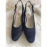 Talbots Vintage  Satin with beads and genuine leather inside the sole Hills Pun Photo 1