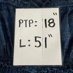 GAP DOEN Eyelet Tiered Maxi Dress Denim Blue Sleeveless Women's Size L Size L Photo 6