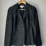 Saks 5th Avenue Saks Fifth Avenue Raw Silk FOLIO Collection Blazer Photo 0