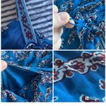 Anthropologie  Sasha Ruffled Maxi Dress made in India size S NWT Photo 6