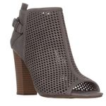 G by Guess  Dark Gray Jerzey Peep Toe Ankle Booties Photo 0