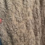 Beige floral lace dress Photo 1