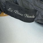 La Reine Blanche Black Quilted Down Longline Puffer Coat M Size M Photo 5