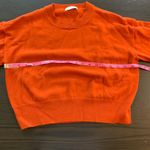 Babaton  Merino‎ Wool Crew Neck Sweater Burnt Orange Knit Top Women's Size S Photo 5