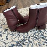 Kenneth Cole NEW YORK Alec Block Heel Ankle Booties in Oxblood Photo 6