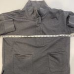 J Crew Factory Gray Sweatshirt Snap Front EUC Sz M Soft Polyester Cotton Size M Photo 11