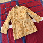 Vintage Chite tan camouflage cow print lightweight button up jacket Photo 2