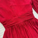 NWOT Rebecca Vallance Samantha Plisse Mini Dress Red Glitter Sparkle Holiday 8 Photo 13