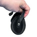 Patricia Nash black leather Amatrice Florence Tooled Mini Barrel Crossbody Bag Photo 5