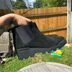 Eileen Fisher Splash Waterproof Suede Chelsea Bootie in Black, size 5.5 Photo 6