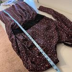 Karin Stevens Vintage Prairie Floral Suede Leather Button Bodice Long Sleeve Dress Size large Photo 11