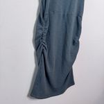 Monrow Sleeveless Shirred Bodycon Tank Dress Green Size L Photo 5