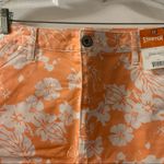 Faded Glory NWT  Y2K Orange Floral Jean Skirt size 6 Photo 5