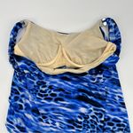 MiracleSuit Lynx Lazuli Dazzle Tankini Top Blue Leopard Size 8 Animal Print Photo 4