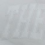 The Bar Varsity Sweatshirt White on White Oversized Crewneck Pullover Size XL Photo 4