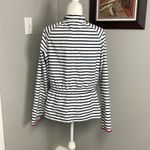 Ralph Lauren EUC Lauren  Active Wear Jacket Size Large Drawstring Stripe Blue Photo 2