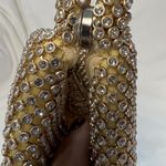 Vintage Vibe Triangle Rhinestone Evening Handbag Clutch Gold Photo 1