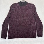 Chico's Mock Neck Pullover Sweater Abstract Print Long Sleeve Top Size 1 US M Photo 0