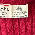 Talbots Red Cable Knit Cardigan Vest 100% wool Photo 4