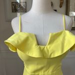 Bardot Lemon Yellow Rossa Frill Cocktail Dress $120 8 Photo 3