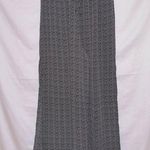 E2 Black Polka Dot Print High Waisted Wide Leg Side Slit Pants size medium Photo 0