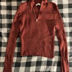 Active USA Red Brown Long Sleeve Large Photo 0