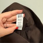 JoyLab Chocolate brown high rise 7/8 ankle length cable knit leggings medium fall cute Photo 9