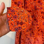 Old Navy  Boho Floral Mini Dress Orange Pink Long Sleeve Small Photo 6