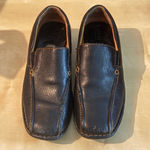 Born Black Leather Loafers Size 6 Handcrafted Comfort Slip Photo 1