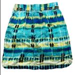 Banana Republic Blue and Yellow Watercolor midi skirt Photo 7