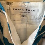Trina Turk Blue Swirl Print A-Line Skirt Size 12 Photo 6