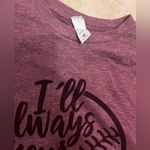 Maroon baseball mom shirt Purple Size M Photo 1