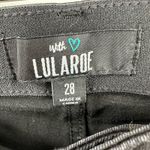 LuLaRoe  size 28 black denim jeans‎ skinny distressed Photo 3