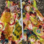 True Destinations Women’s Size S Multi Color Burst Tie Dye Super Wide Le… Yellow Photo 6