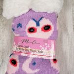 NWT Mari Clare Sherpa Lined Knit Winter Owl Moon Star No Photo 2