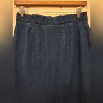 Talbots Vintage 90s or 2000s Denim Blue Maxi Wrap Skirt - Small / 10P Photo 5