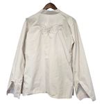 Barefoot Dreams Barefoot Dream Embroidery Pajamas 2 Pcs Pima Cotton Cream Tan Size Large Photo 3