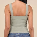 Lulus Kessa Olive Green Bustier Tank Top Photo 1