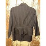 Two piece business suit, women’s 12 petite, jacket skirt Black Size L Photo 3