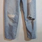 Ganni  Overwashed Denim Low-Waist Relaxed Fit Jeans Ripped Distressed Size 26 Photo 2